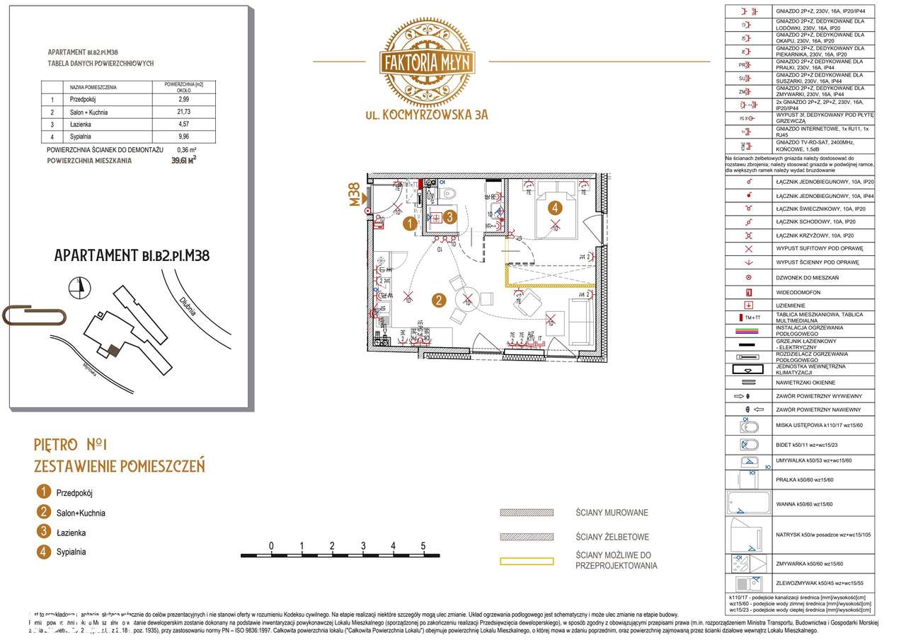 2-pokojowe mieszkanie 39m2 Bez Pośredników - Pełny obrazek: 2/7