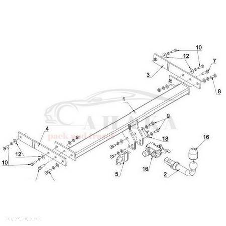 Hak Holowniczy Automat Do Vw Volkswagen Tiguan I 2007-2015 - 3