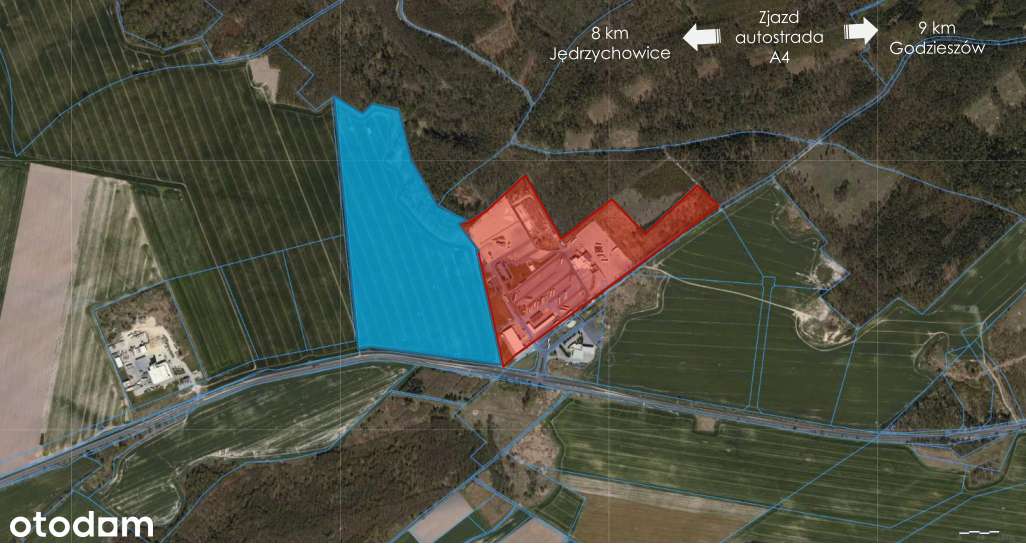 Działka pod hale, magazyn w Żarskiej Wsi k. Zgorzelca-0