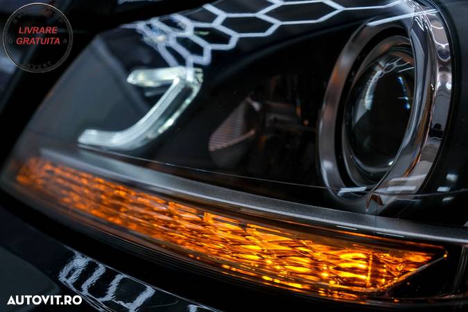 Faruri LED DRL Mercedes C-Class W204 S204 C204 Facelift (2011-2014) Negru- livrare gratuita - 20