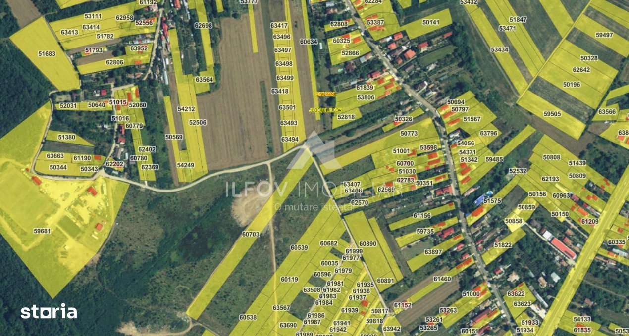 Teren intravilan 6525mp, plata in rate, 9 loturi, asfalt - Imagine principală: 3/8