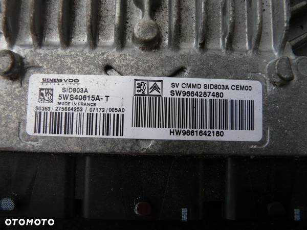 Zestaw startowy komputer 5ws40615A-T Citroen C4 Picasso 2.0 HDI - 2