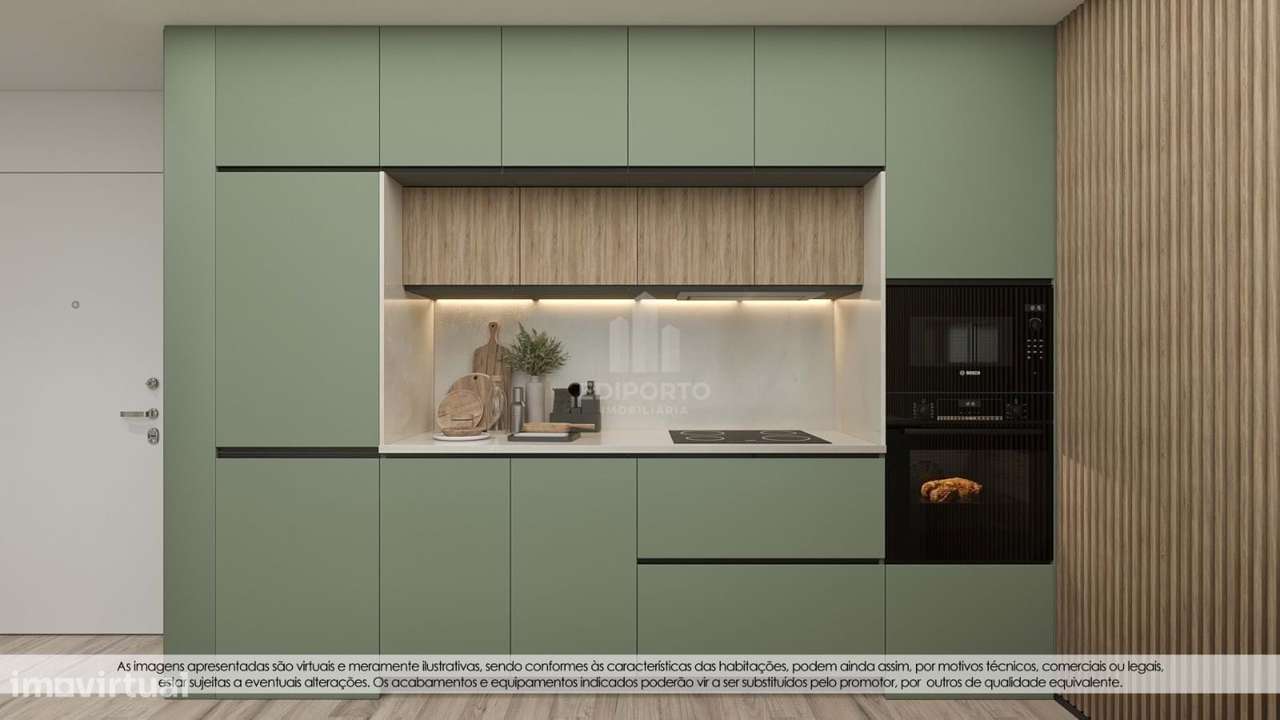 Apartamento T1, com varanda e lugar de garagem junto ao GaiaShopping - Grande imagem: 5/12