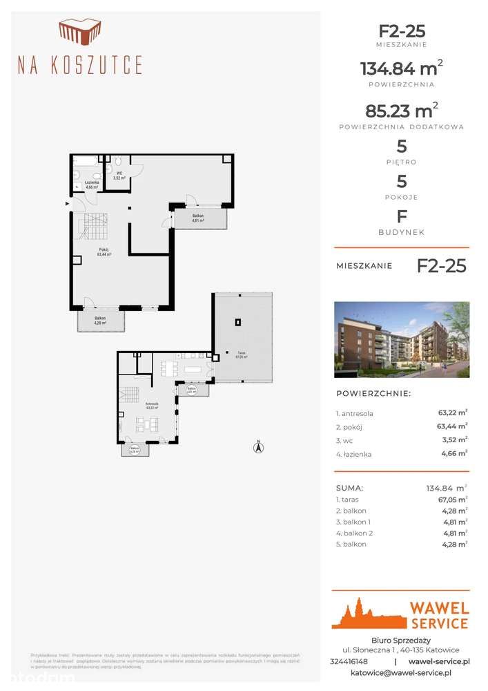 4-pokojowe mieszkanie 134m2 + taras Bezpośrednio - Pełny obrazek: 2/8
