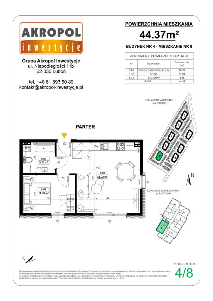 Środa ul. Strzelecka | mieszkanie 2-pok. | 4_M08 - Pełny obrazek: 2/4