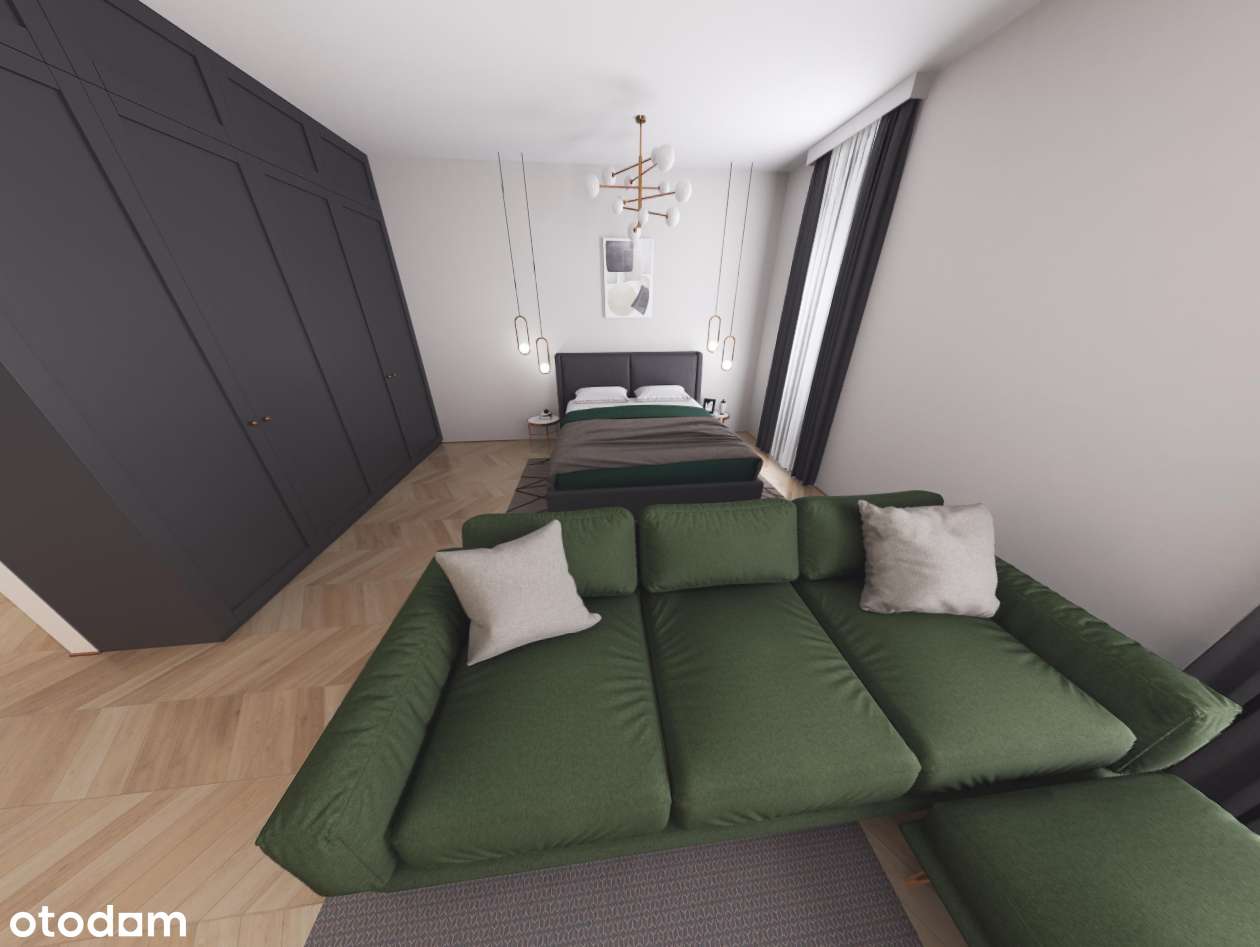 Kawalerka z widokiem na zielone patio-3