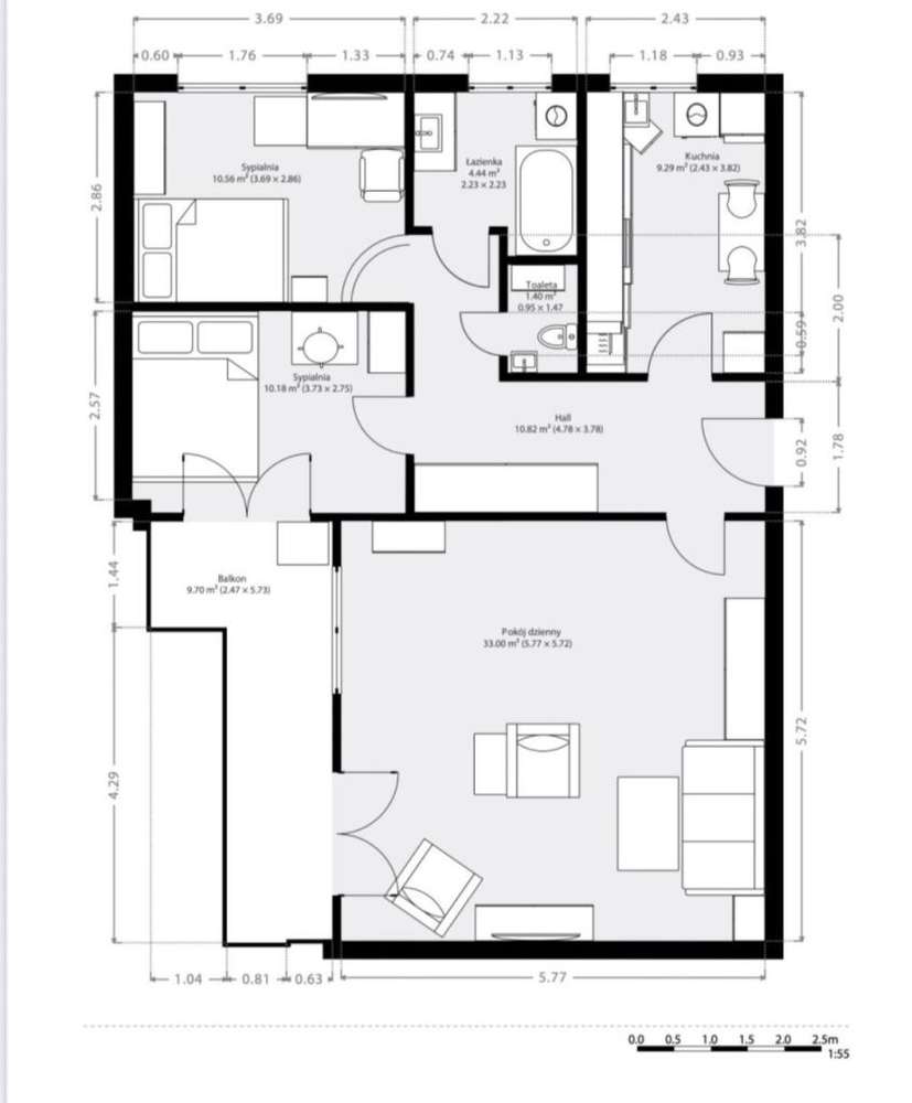 *czechów*2003 rok*3-4 pokojowe*1 pietro*-7