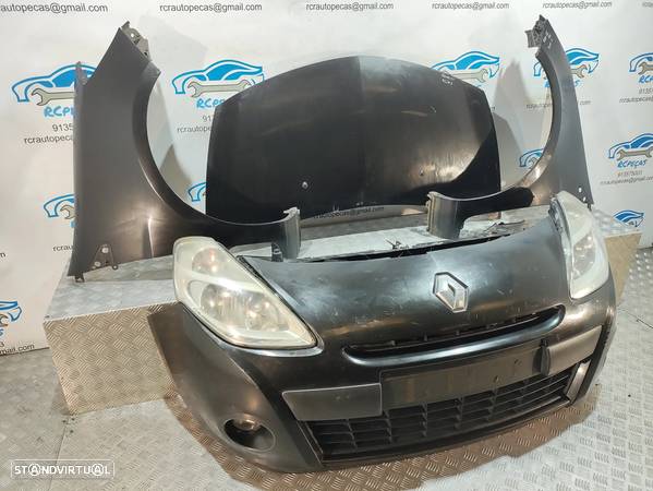 FRENTE COMPLETA RENAULT CLIO 3 III MK3 FASE 2 CAPOT PARACHOQUES GUARDA-LAMAS OTICAS RADIADOR VENTILADOR FRENTE FIBRA - 2