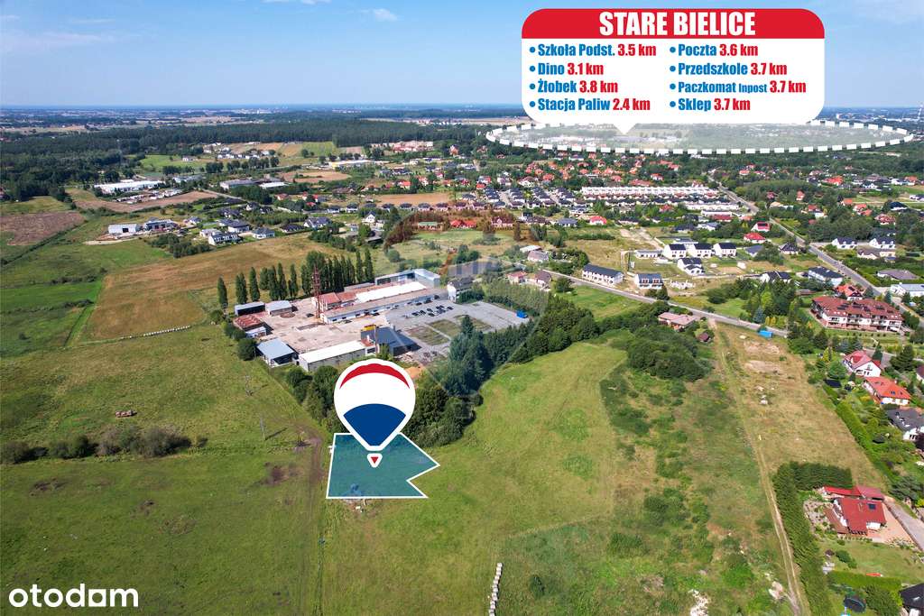 Działka rolno-budowlana z WZ – Nowe Bielice - Pełny obrazek: 2/11