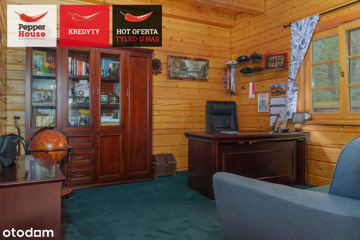 Wyjątkowy dom z bali cicho i zielono - Pełny obrazek: 5/20