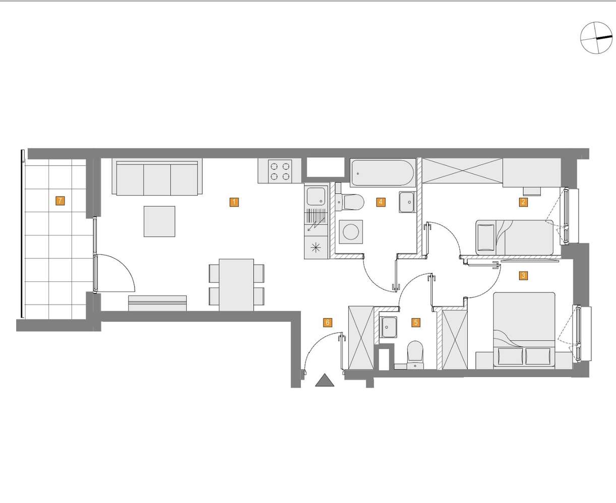 3 pokojowe mieszkanie na Bielanach, zapraszam na prezentację - Pełny obrazek: 5/6