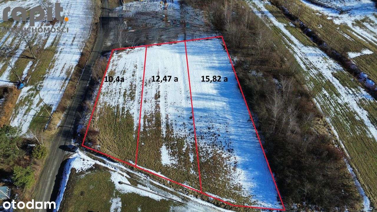 Trzy działki budowlane Poręba gm.Myślenice-1