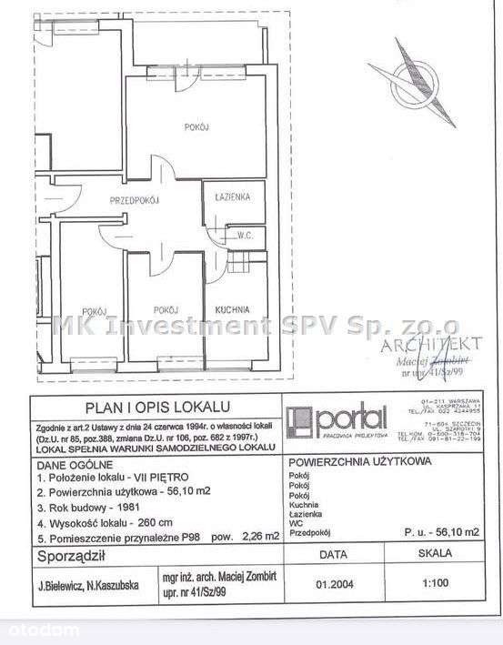 Mieszkanie, 56,10 m², Warszawa-0