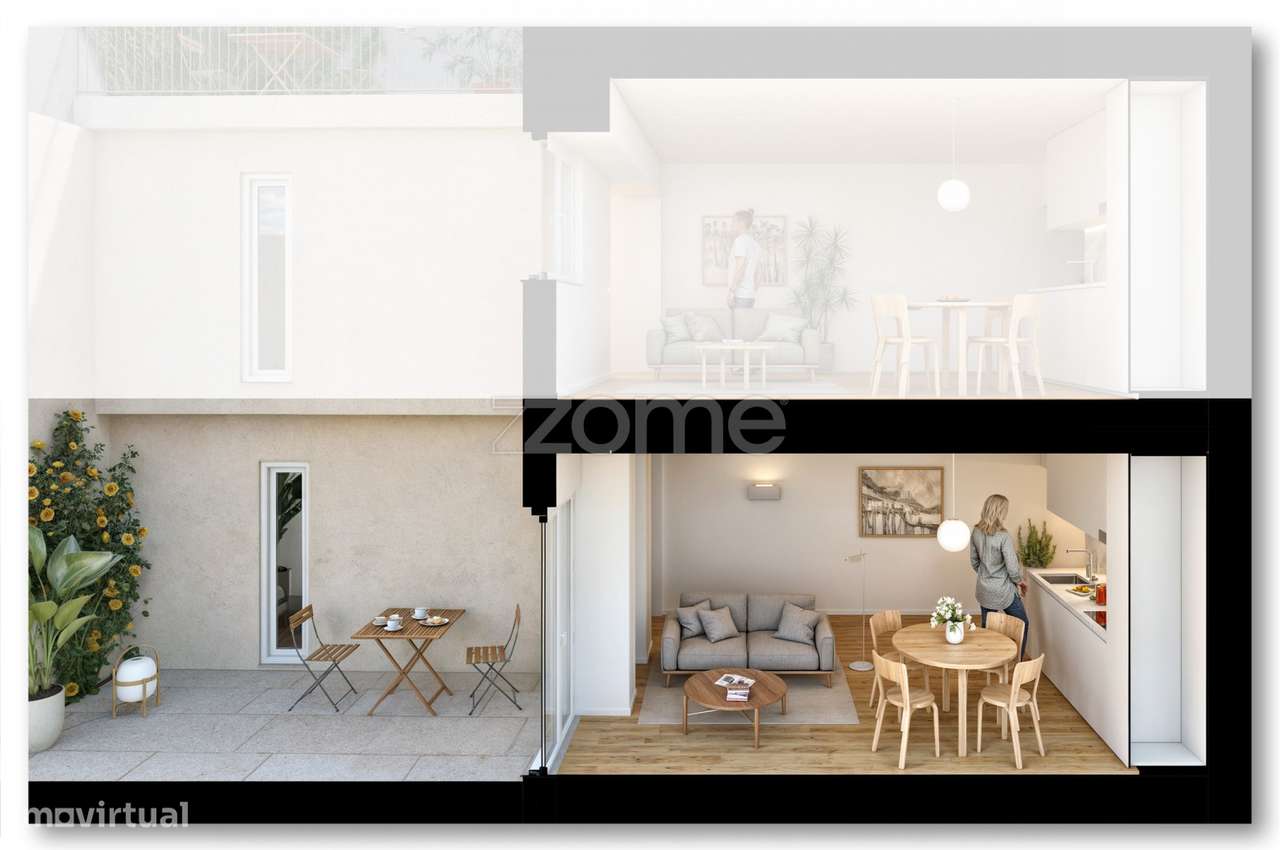 T0 com terraço no centro do Porto. - Grande imagem: 3/30