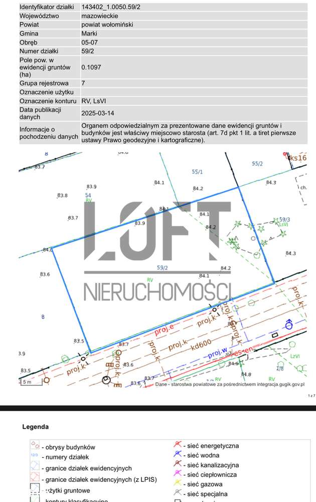 Urokliwa działka 1354m2 ul. Żeromskiego, Marki-4