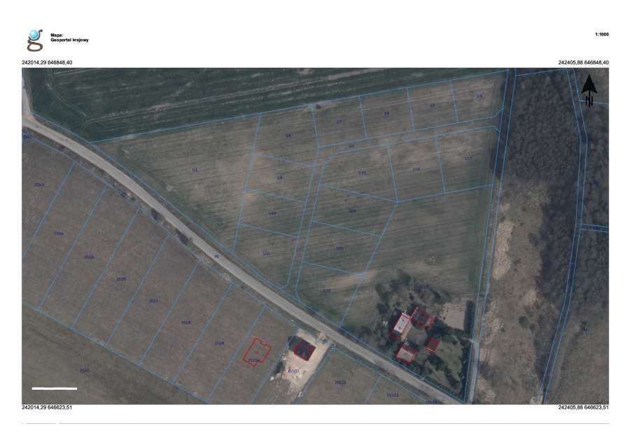 DZIAŁKA nr 1/5 w Kompleksie 14 Działek WZ 69 zł/m2-6