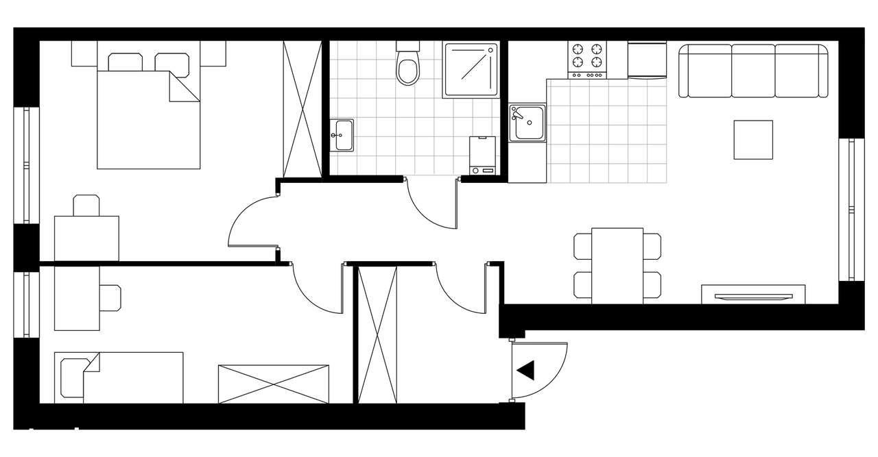 3-pokojowe mieszkanie 59m2 Bez Prowizji - Pełny obrazek: 3/8