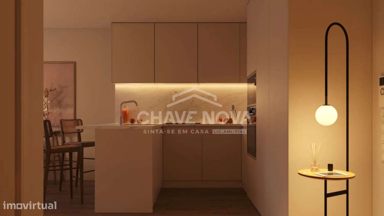 T2 Novo c/ Lugar de Garagem em Mafamude - Grande imagem: 5/11