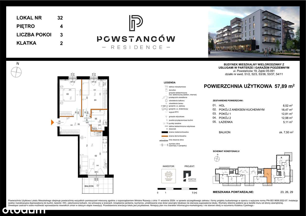 Mieszkanie w nowej inwestycji - centrum Ząbek – M32