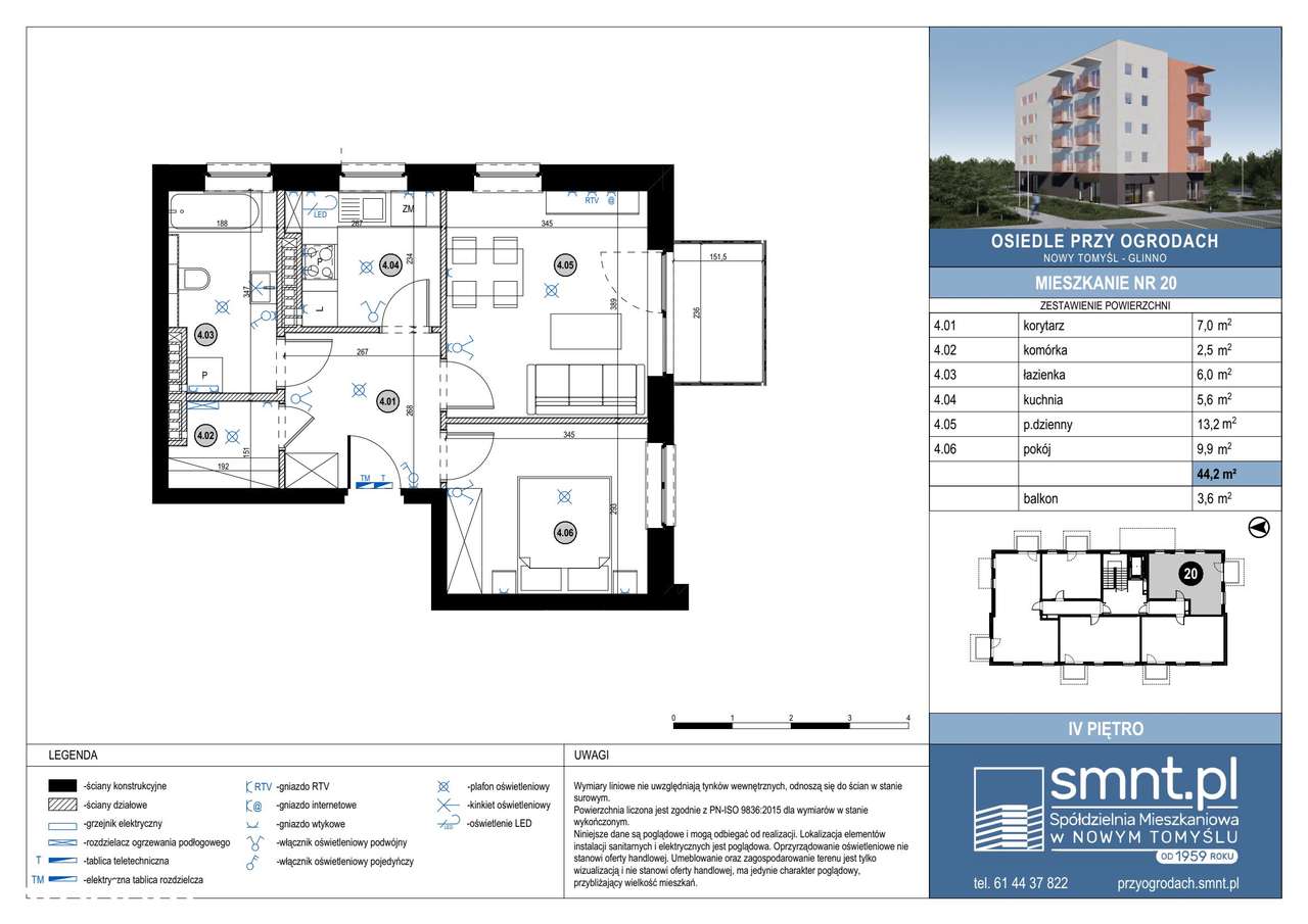 Osiedle Przy Ogrodach | mieszkanie 2-pok. | 20 - Pełny obrazek: 2/7