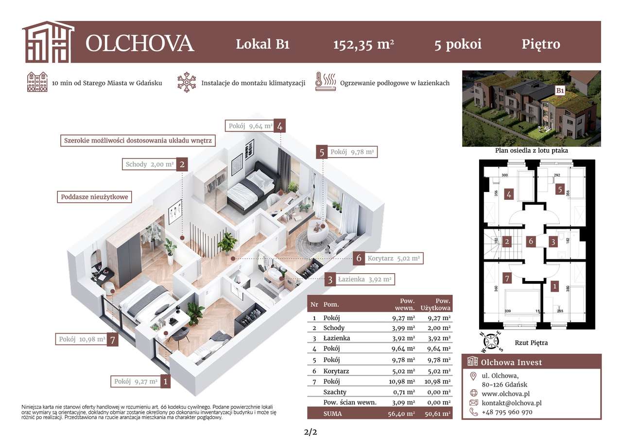 Rodzinny dom, kameralna inwestycja |Gdańsk Olchova| 152m² + ogród 53m² - Pełny obrazek: 5/10