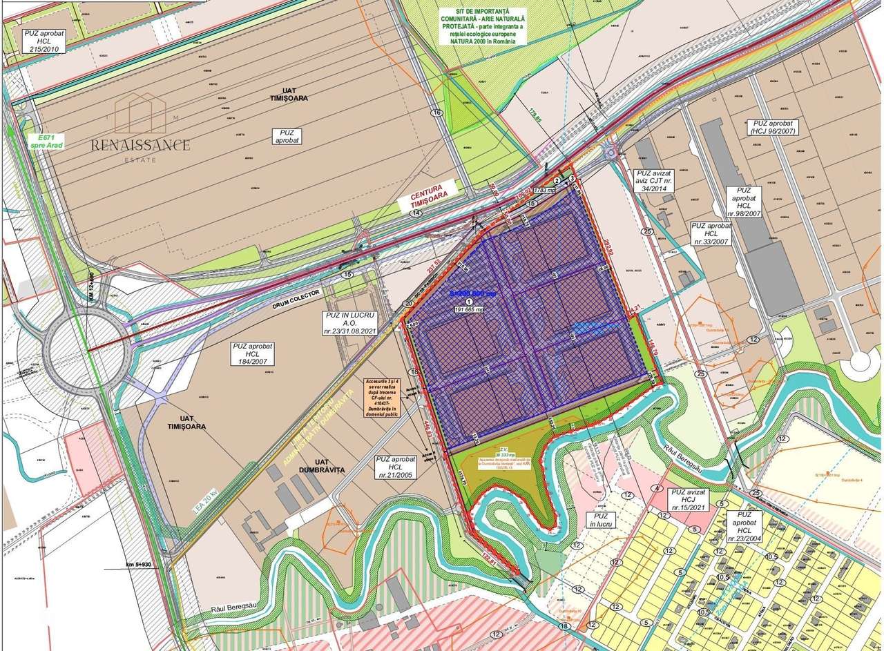 Dumbravita 20 Hectare- PUZ Aprobat | Teren Industrial - Hale Productie - Imagine principală: 3/4