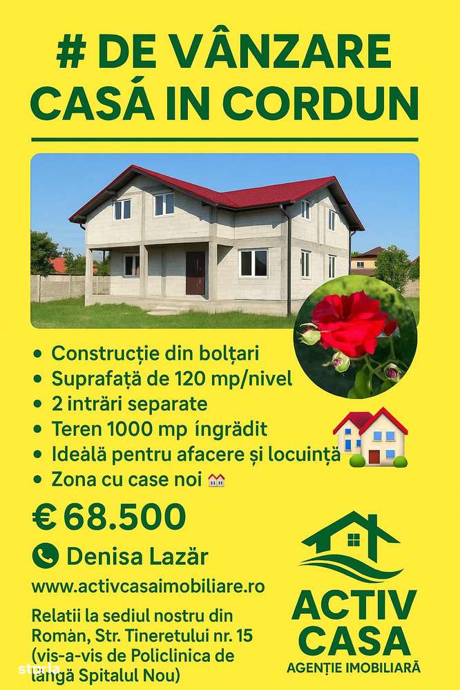 Casa de vanzare zona Cordun - Imagine principală: 4/4