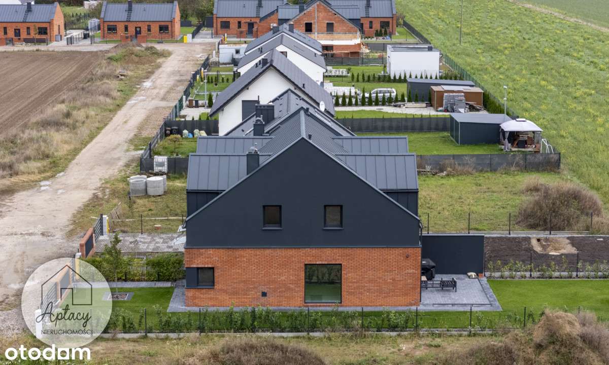 dom z cegły klinkerowej ogród urządzony podłogówka - Pełny obrazek: 4/19