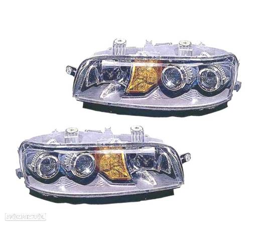 FARÓIS OPTICAS COM LUZ DE NEVOEIRO PARA FIAT PUNTO 99-03 - 1