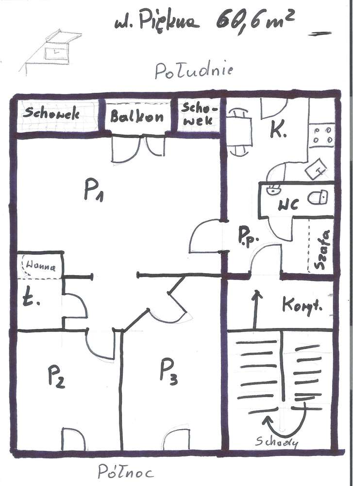 Piękna 56, mieszkanie z balkonem-8