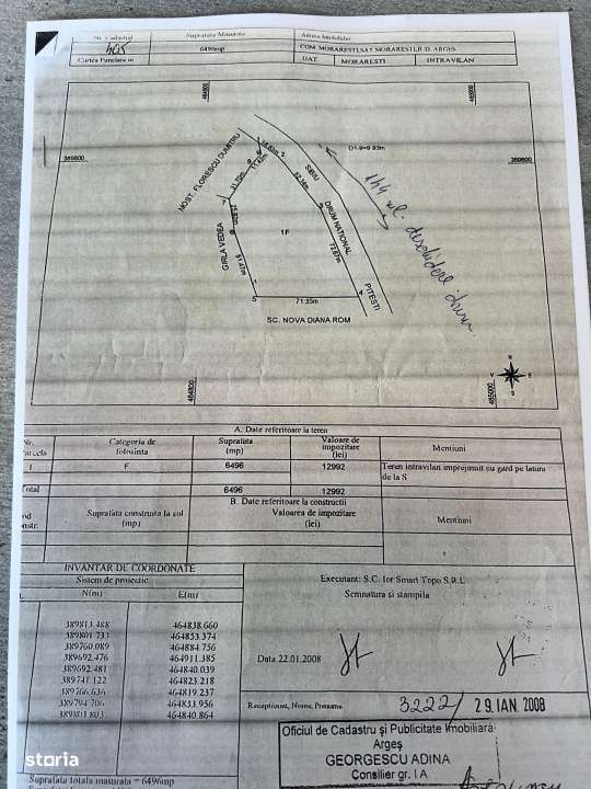 Teren intravilan 6.500 m²–Deschidere 144 ml drum european E81, km 3-3