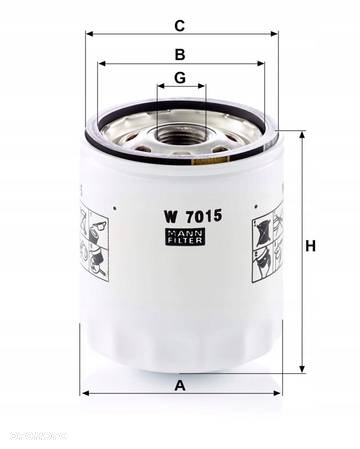 Mann-Filter W 7015 Filtr oleju - 4