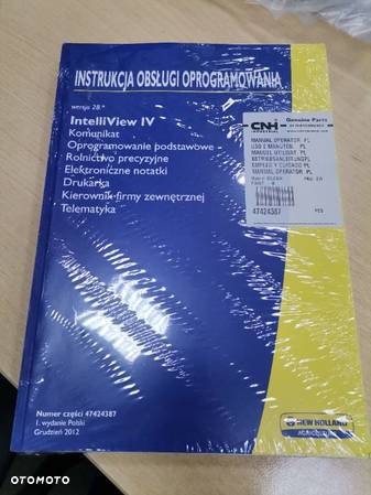 INSTRUKCJA OBSŁUGI OPROGRAMOWANIA IntelliView IV CNH 47424387 OKAZJA - 1