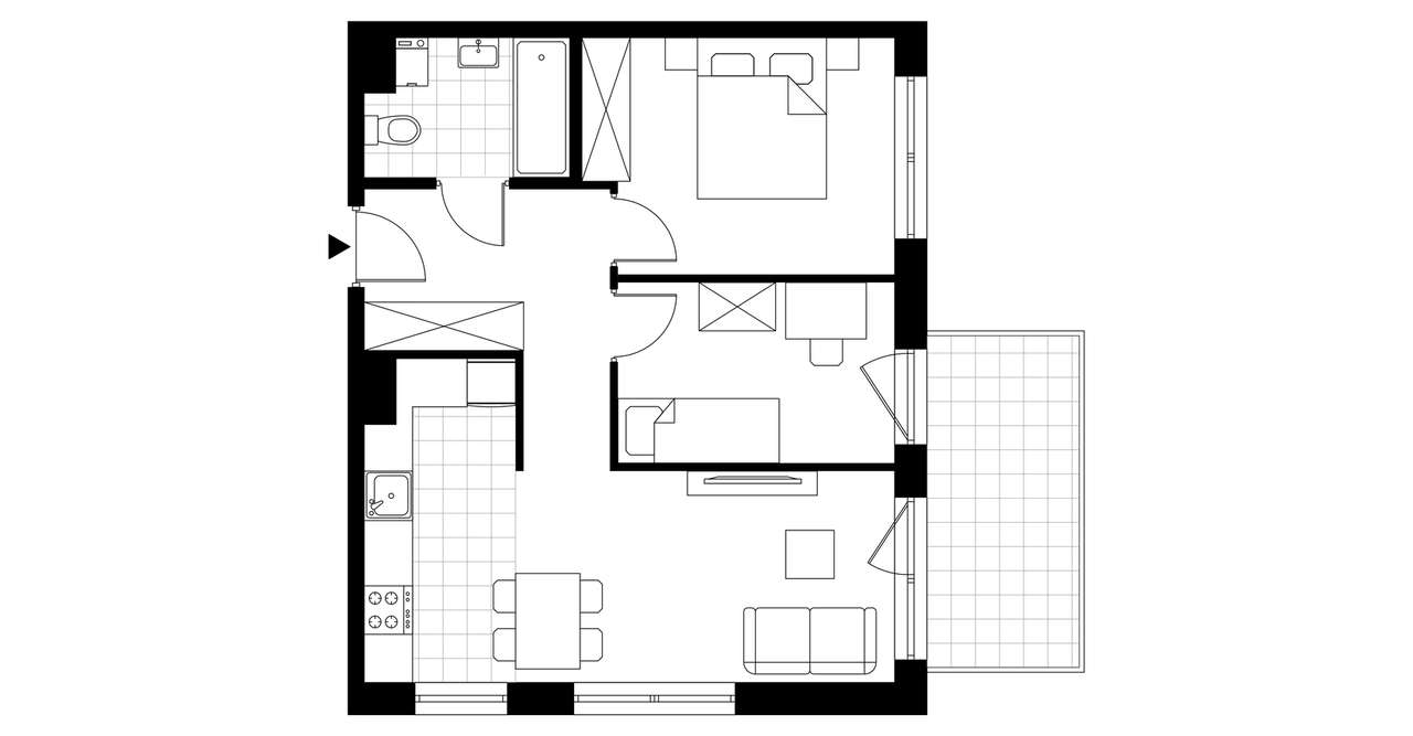 3-pokojowe mieszkanie 49m2 + balkon Bez Prowizji - Pełny obrazek: 3/8
