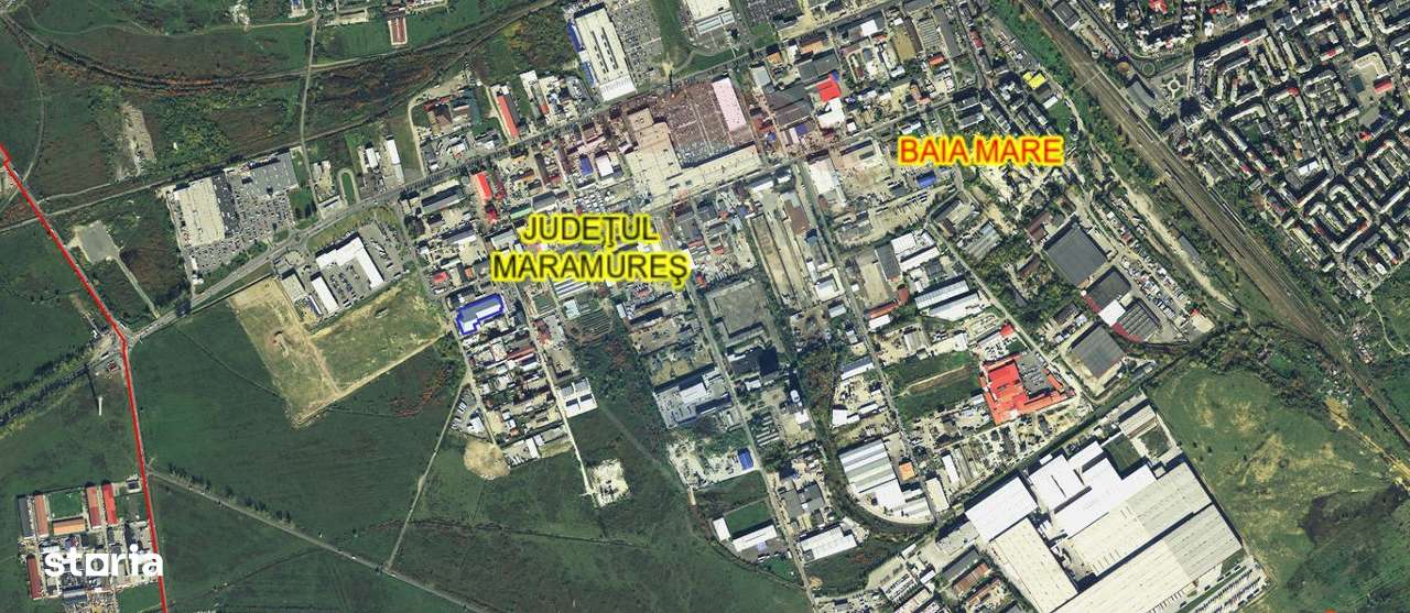 Spațiu industrial de 1,300mp si 1100mp teren cu 2 accesuri de TIR - Imagine principală: 4/5