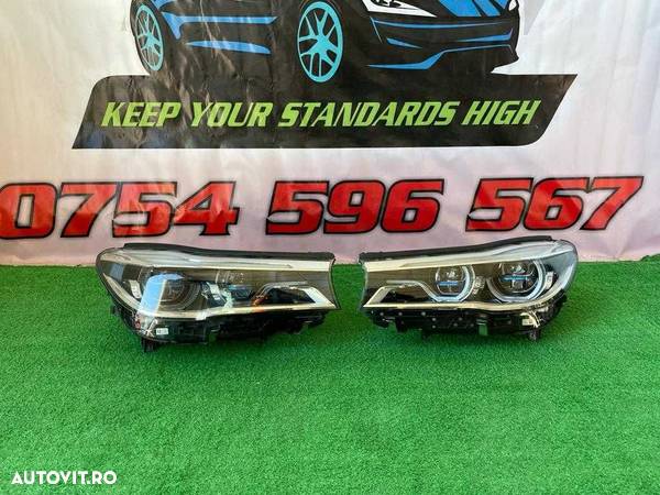 BMW G11 G12 Seria 7 Set Faruri Far stanga dreapta complete Laser - 1