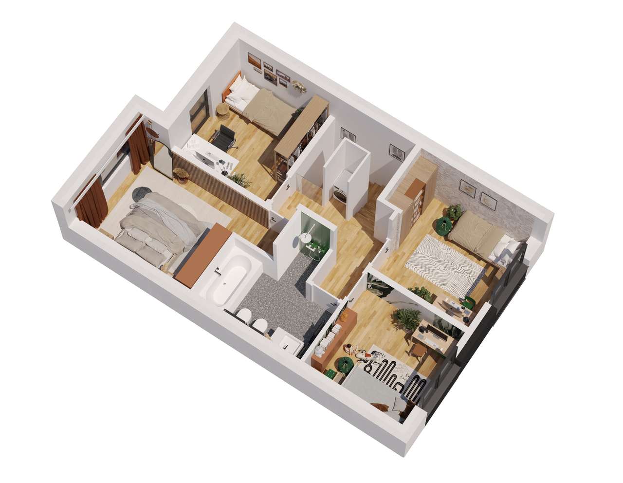 Dom jednorodzinny w zabudowie szeregowej Choroszcz - Pełny obrazek: 3/9