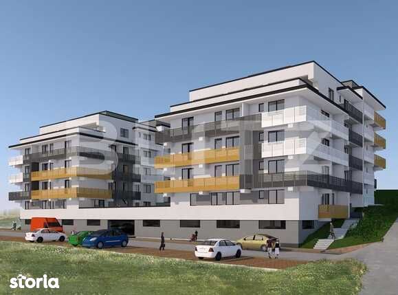 Apartament 3 camere, 68.36 mp utili + balcon de 22 mp, semifinisat!
