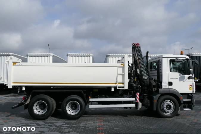 MAN TGM 26.340 / 6X4 / 2 STR WYWROTKA + HDS HIAB 144 / HYDROBURTA / ŁYCHA / - 17