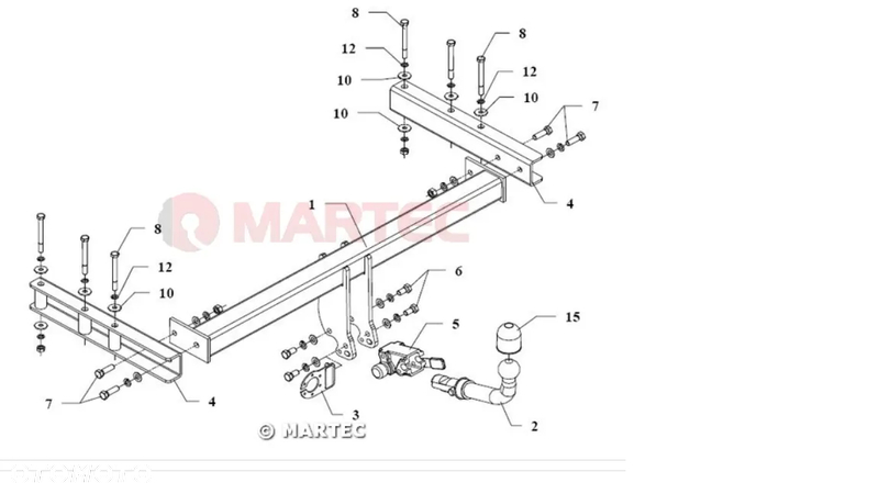 Wypinany hak holowniczy + Moduł 7 pin do AUDI Q5 (8R) też S-line 2008-2016 - 2