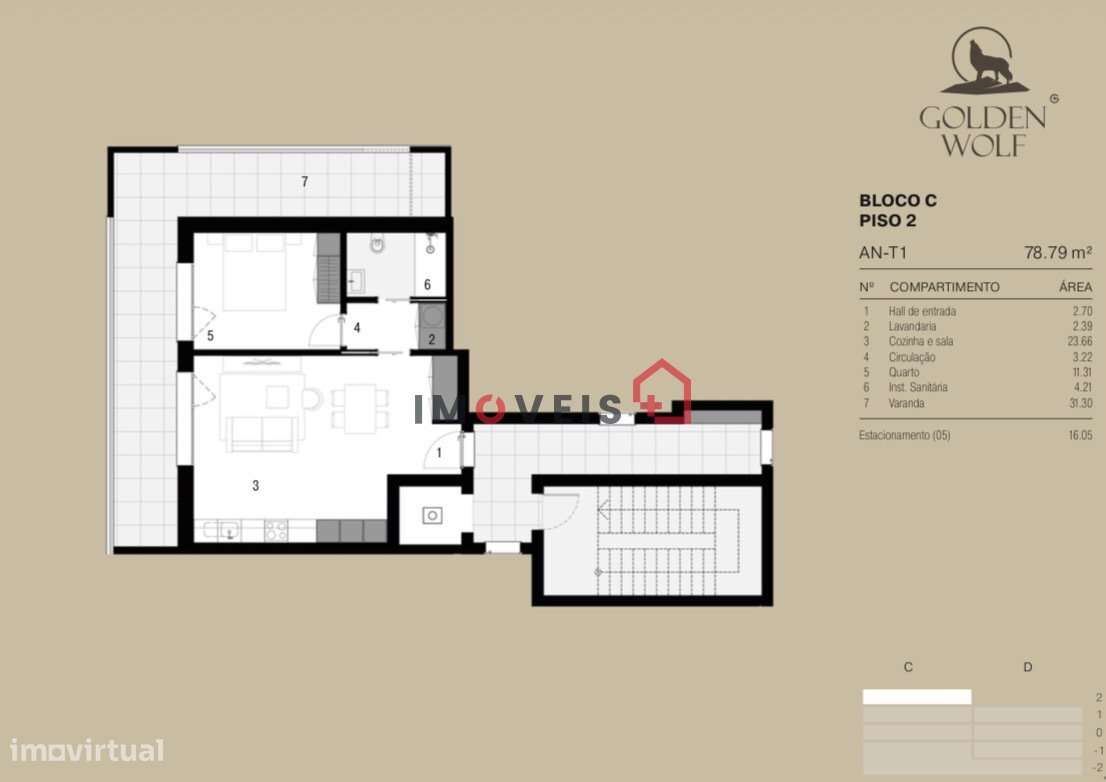 Apartamento T1 - Telheiro-2