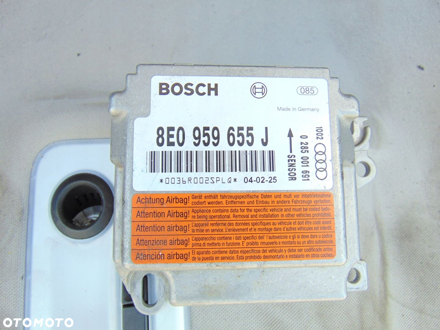 ZESTAW AIRBAG KONSOLA PASY SENSOR AUDI A4 B6 EUROPA - 10