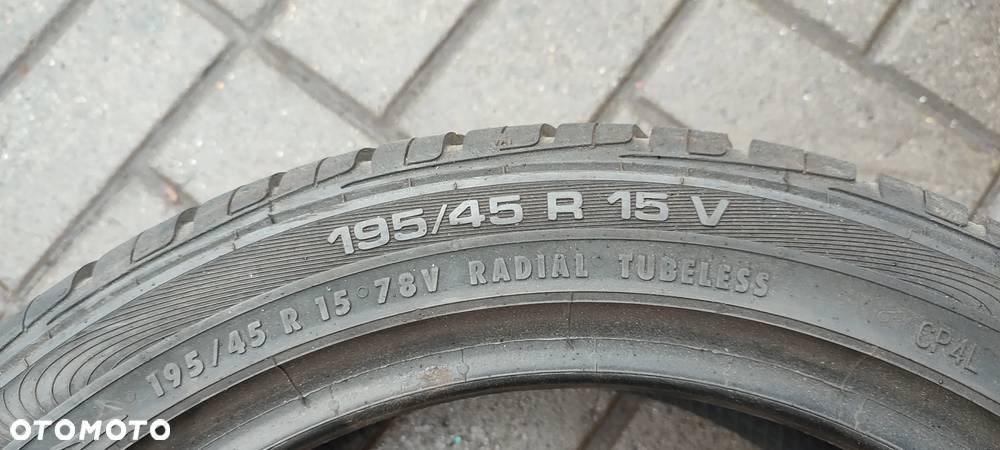 OPONY LETNIE 195/45R15 UNIROYAL RAINSPORT 2 (0311) LATO 7mm Komplet - 5