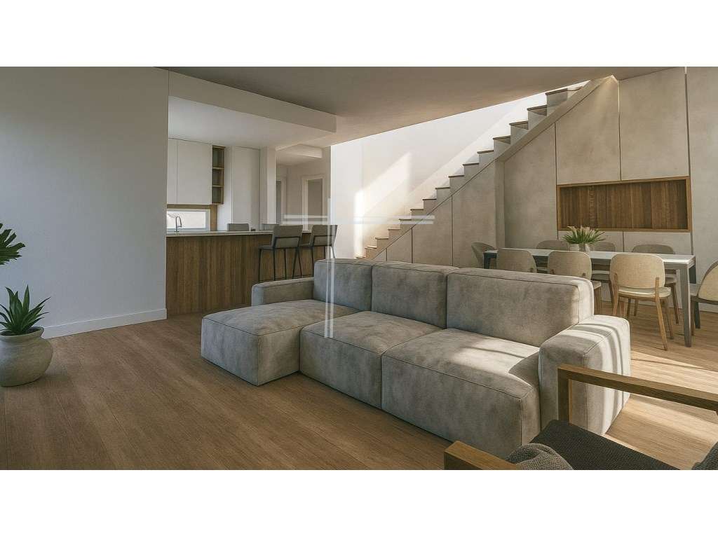 Moradia geminada T4, arquitetura contemporânea com piscina - Fernão... - Grande imagem: 4/8