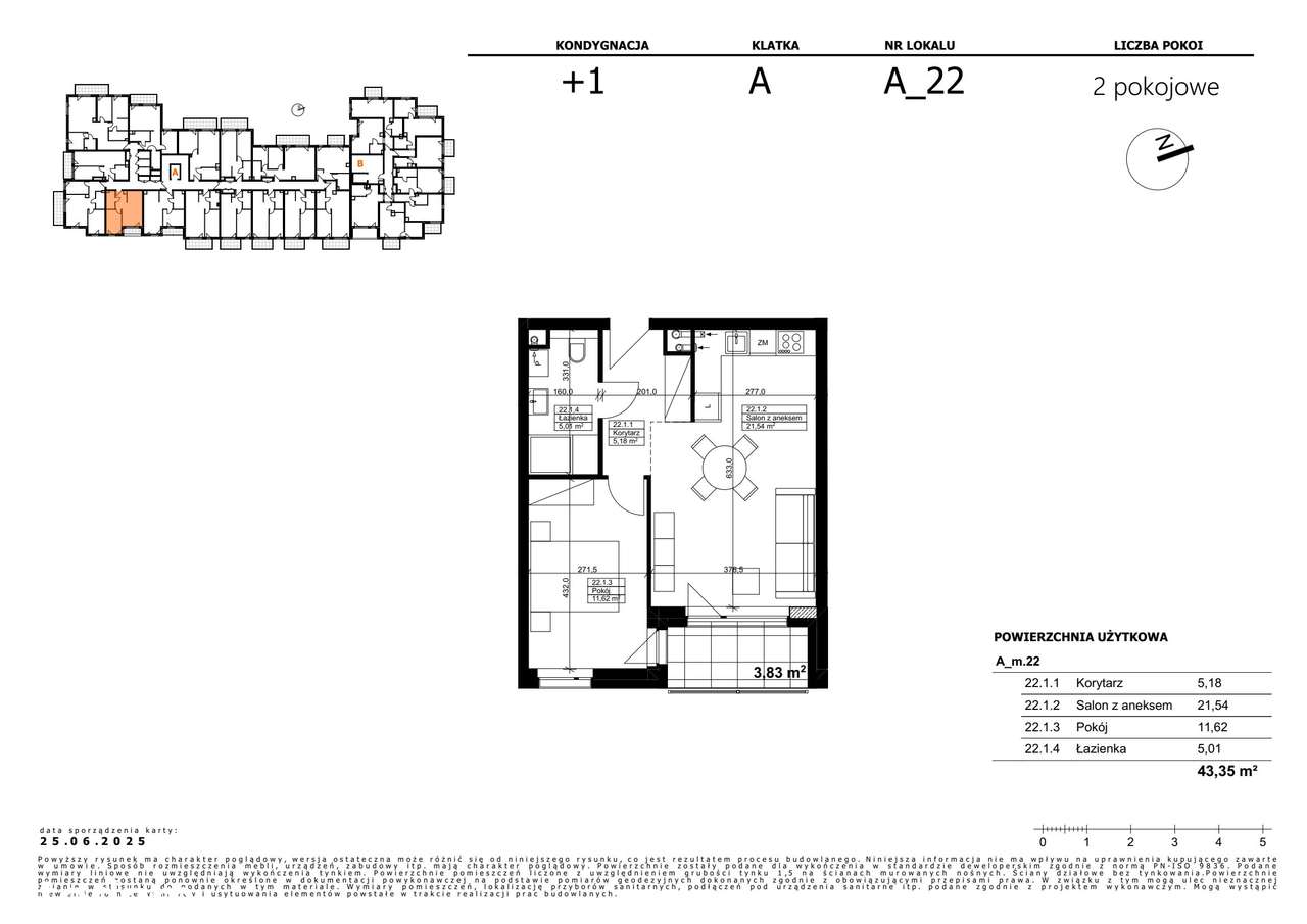 Wilkońskich 3 | mieszkanie 2-pok. | A_m.22 - Pełny obrazek: 2/7