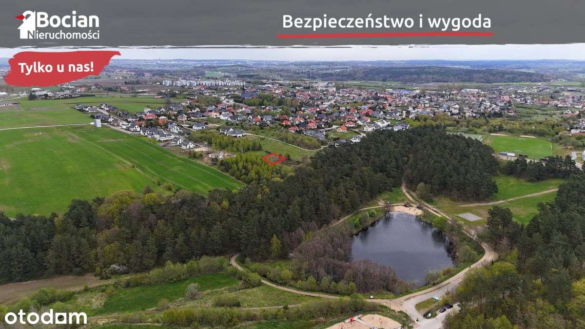 Płaska działka budowlana w centrum Żukowa!-1