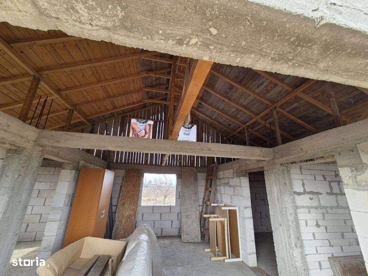 Caciulati, vanzare casa 3 camere la rosu, teren 500mp.-17