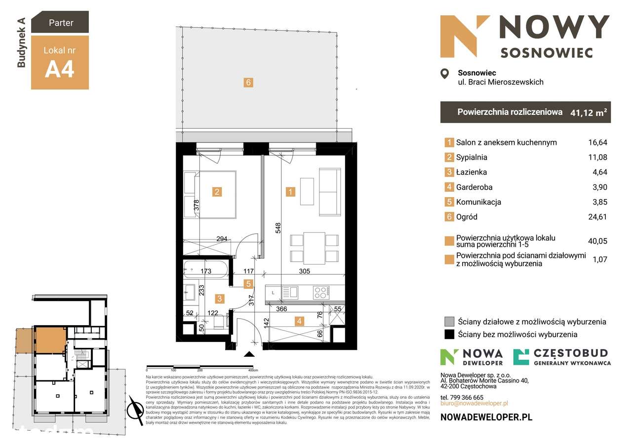 Nowy Sosnowiec | mieszkanie 2-pok. | A4 - Pełny obrazek: 2/7