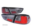 FAROLINS TRASEIROS LED PARA MITSUBISHI LANCER 08+ CROMADO ESCURECIDO - 1