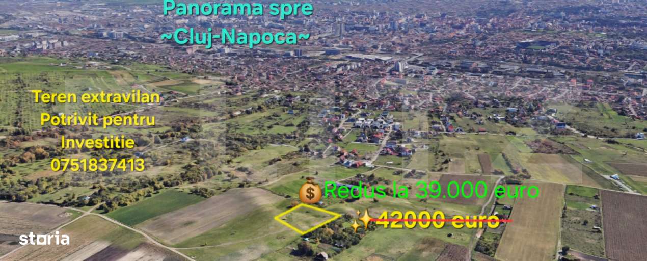 Teren Unicat la vanzare in Cluj Napoca ! - Imagine principală: 1/8